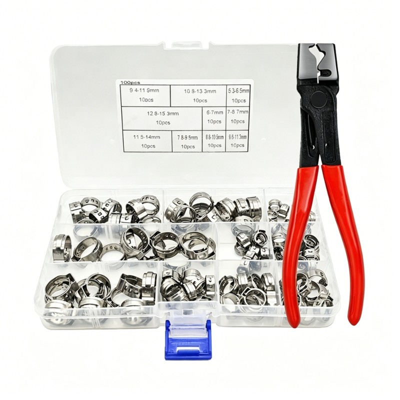 Hose Clamp Assorted - AB46-Комплект автомобильных хомутов для топливных магистралей
