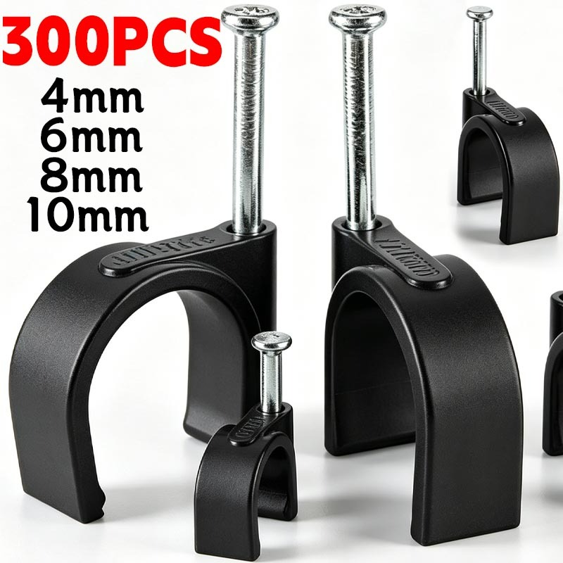 Wall Anchor Plastic - Крепления-клипсы из углеродистой стали для проводов,