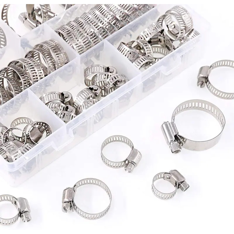 Набор из 60 регулируемых зажим – обзор и цена Hose Clamp Assorted