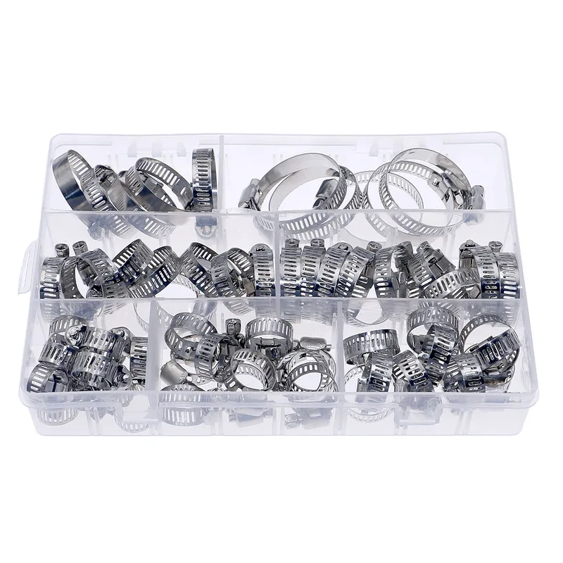 Набор из 60 регулируемых зажим – обзор и цена Hose Clamp Assorted