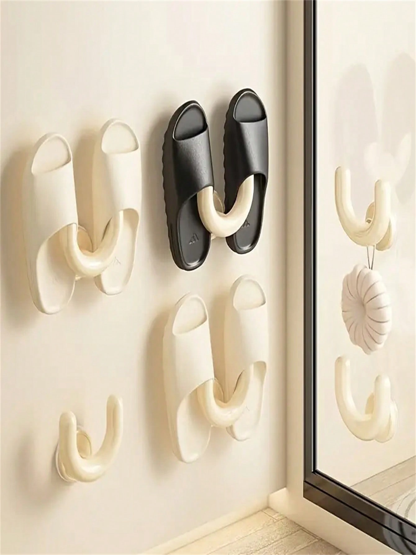Белая настенная полка для обув – обзор и цена Wall Anchor Plastic
