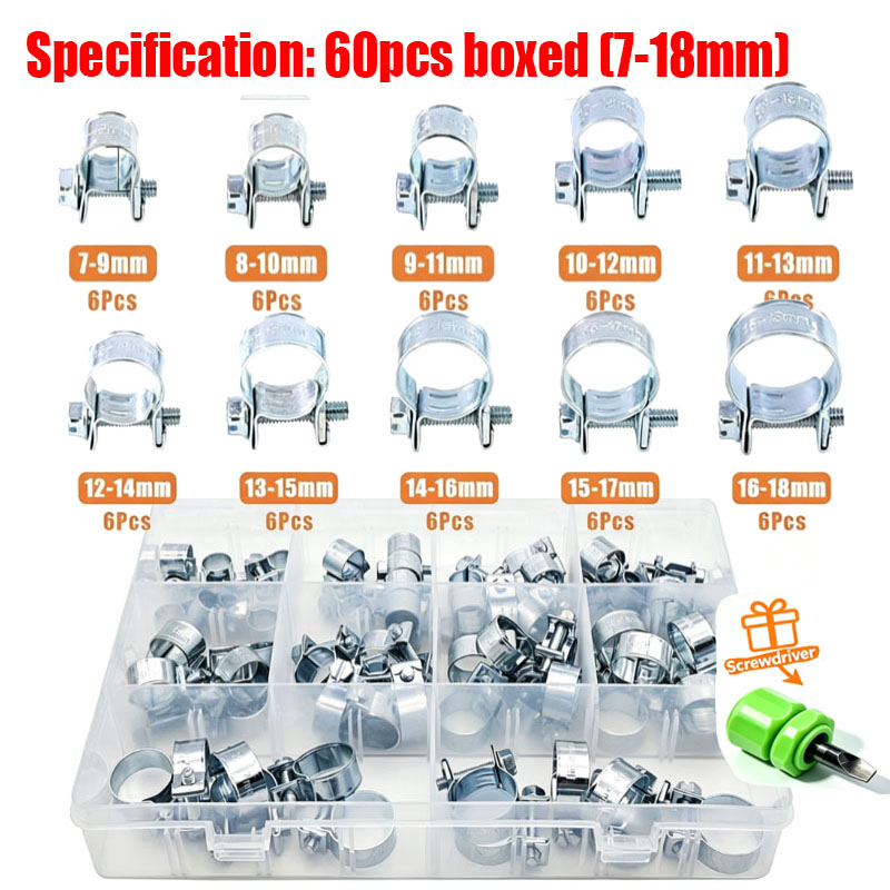 Набор мини-хомутов для топливн – обзор и цена Hose Clamp Assorted