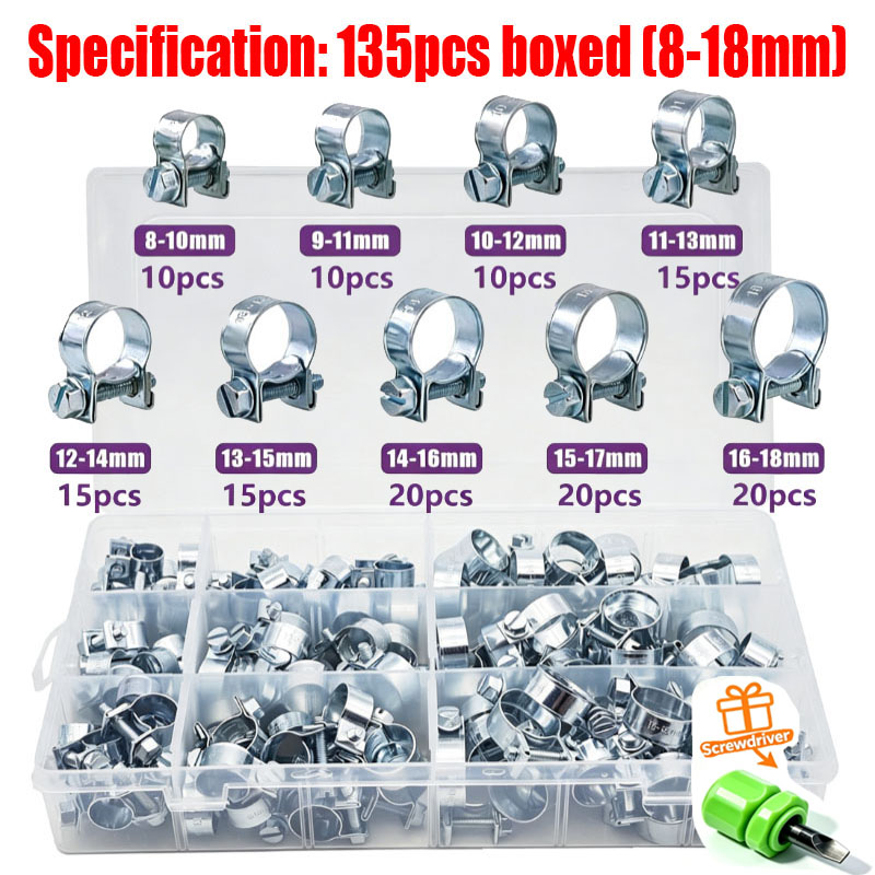 Набор мини-хомутов для топливн – обзор и цена Hose Clamp Assorted