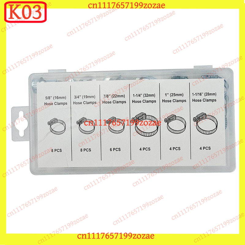 k3 Набор из 34 мини-хомутов из – обзор и цена Hose Clamp Assorted