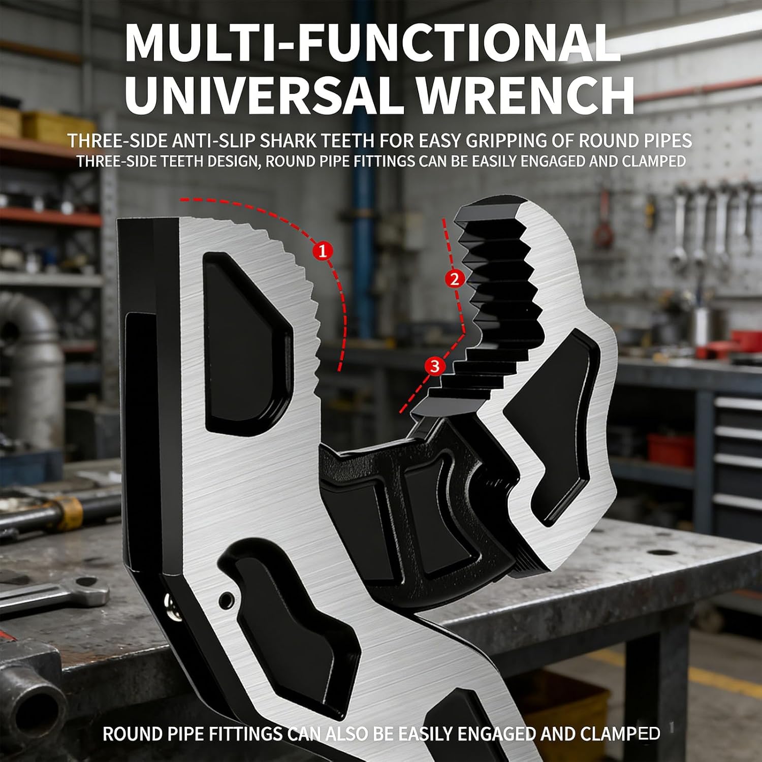 Саморегулирующийся трубный клю – обзор и цена Pipe Wrench Adjustable